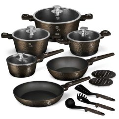 Sada nádobí s titanovým povrchem 15 ks Primal Gloss Collection