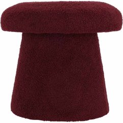 Taburet ve tvaru houby 43 cm burgundy