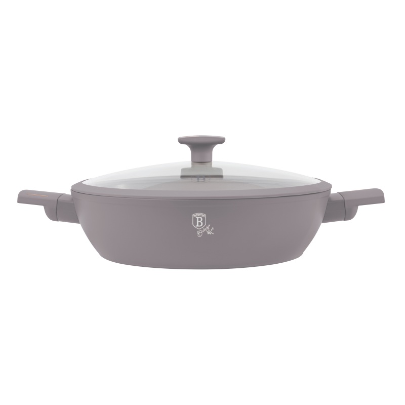 Pánev s titanovým povrchem a poklicí  32 cm Taupe Collection