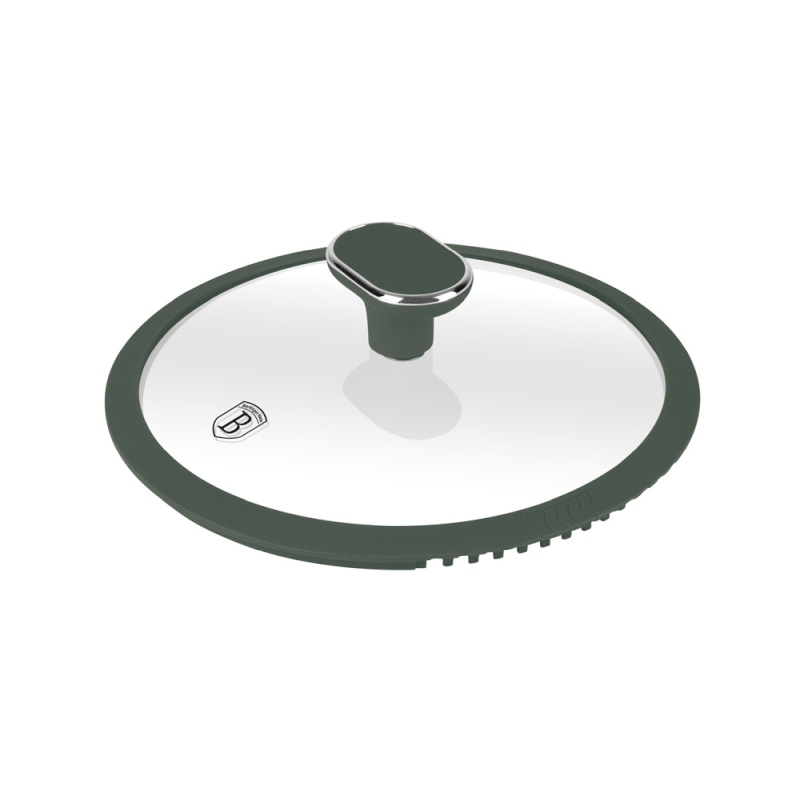Kastrol s titanovým povrchem a poklicí 20 cm Matte Green Collection