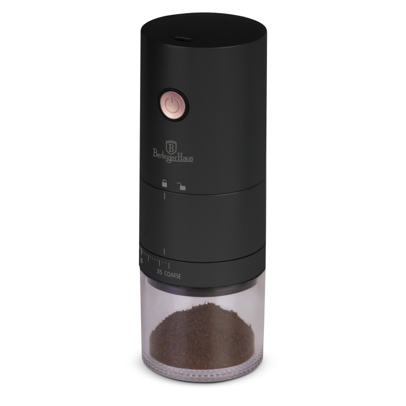 Dobíjací mlynček na kávu Black Rose Collection