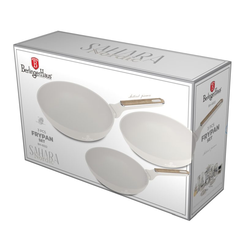 Sada pánví s titanovým povrchem 3 ks Sahara Nordic Collection