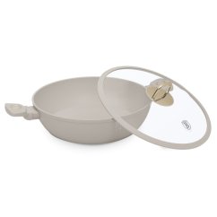 Tigaie cu suprafata din titan si capac 30 cm Sahara Collection