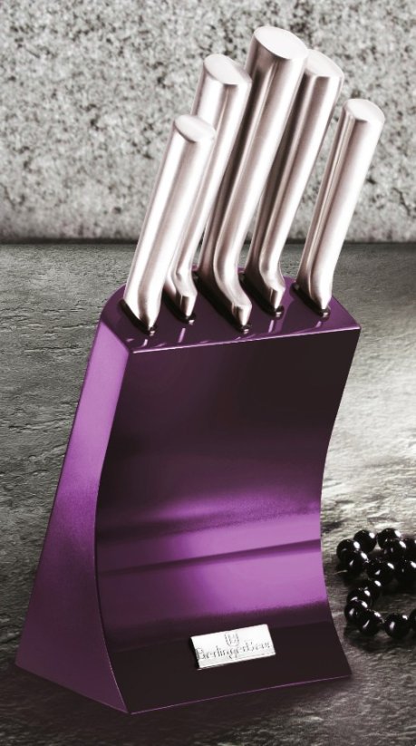Sada nožů ve stojanu 6 ks nerez Royal Purple Metallic Line