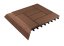 Bandă de tranziție G21 Cherry pentru plăci WPC, colț 38,5 x 7,5 cm (dreapta)