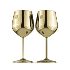 Sada sklenic 2 ks 400 ml na víno Gold Sada sklenic 2 ks 400 ml na víno Gold