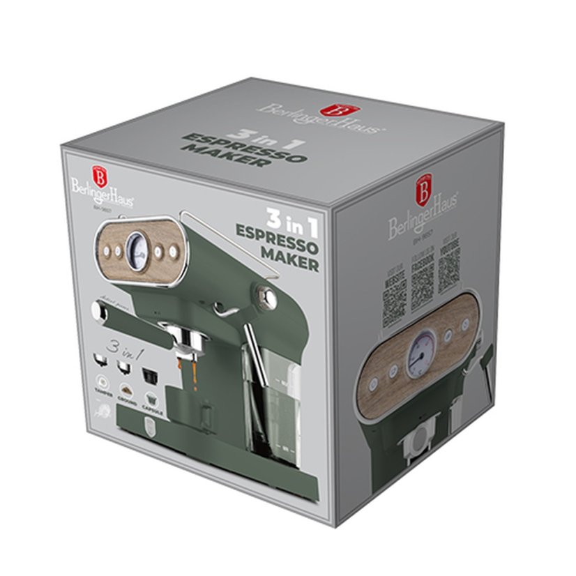 Kávovar pákový 3v1 digitální Matte Green Collection