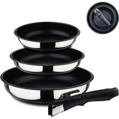 Sada pánví nerez s nepřilnavým povrchem  Click&Cook 3 ks 18, 20, 24 cm
