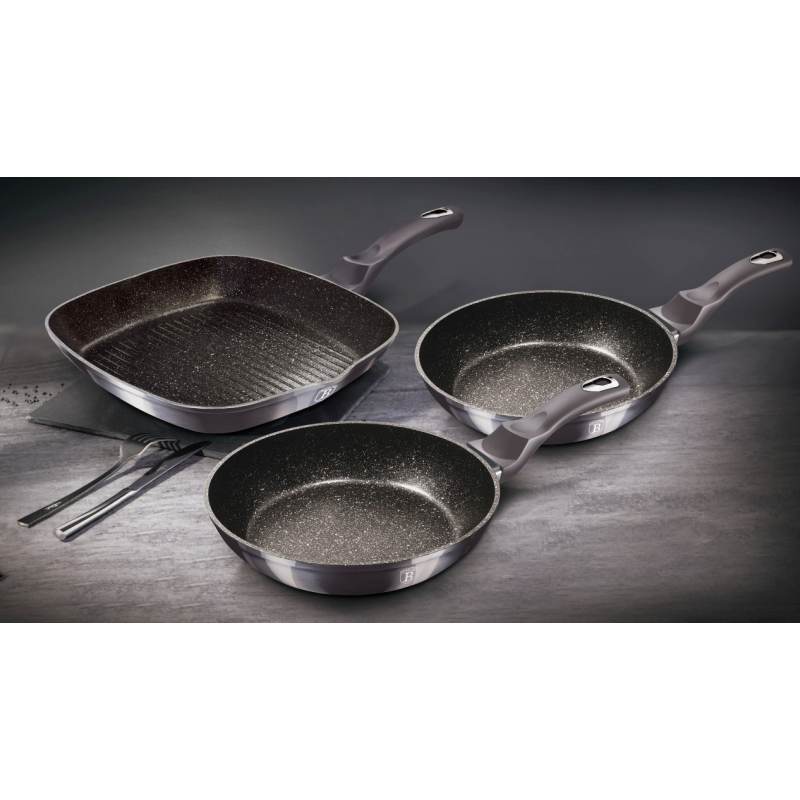 Pánev grilovací s mramorovým povrchem 28 cm Carbon PRO Line