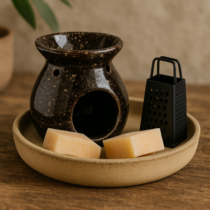 Aroma lampa dárkový set hnědá