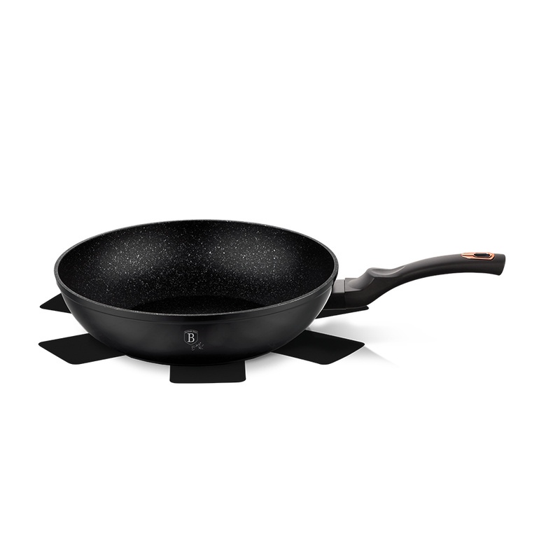 Pánev WOK s mramorovým povrchem 30 cm Black Rose Collection