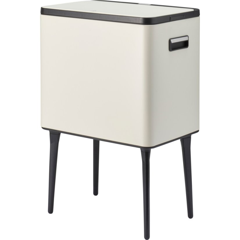 Odpadkový kôš s dotykovým otváraním 35 l matný krémový