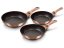 Tigaie cu suprafață din marmură set de 3 buc Rosegold Metallic Line