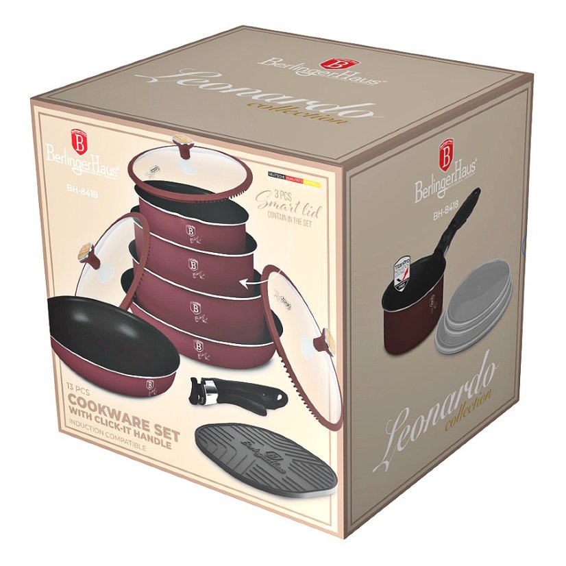 Sada nádobí s titanovým povrchem 13 ks Leonardo Nordic Collection