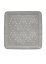 Alfombra de ducha KRETA PVC gris 55x55cm
