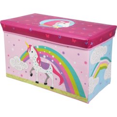 Úložný box jednorožec 60 × 30 × 35 cm růžová