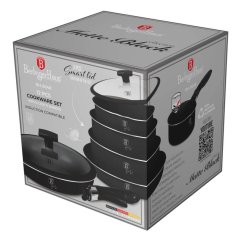 Sada nádobí s titanovým povrchem 12 ks Matte Black Collection