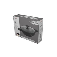 Pánev WOK s titanovým povrchem a poklicí 30 cm Matte Black Collection
