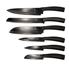 Súprava nožov s nepriľnavým povrchom 6 ks Black Collection