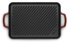 Grilovací deska litinová Calido 35x25 cm červená Grilovací deska litinová Calido 35x25 cm červená