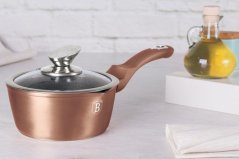 Rendlík s poklicí s mramorovým povrchem 16 cm Rosegold Metallic Line