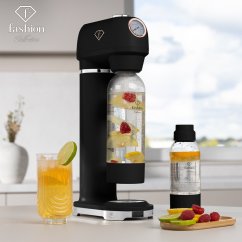 SODABAR Soda maker + 2 sticle Matte Black Rose Gold Collection