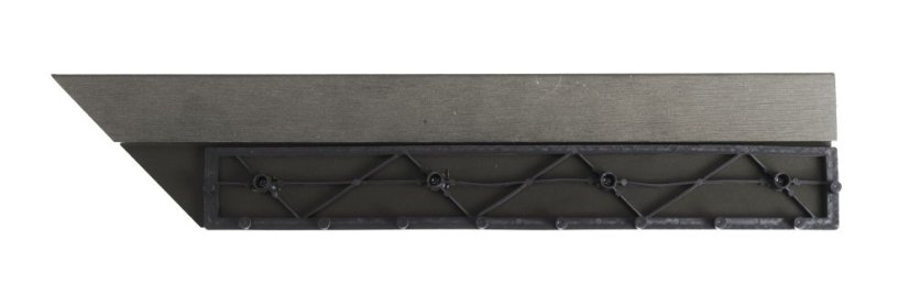 Bandă de tranziție G21 Incana pentru plăci WPC, colț 38,5 x 7,5 cm (stânga)
