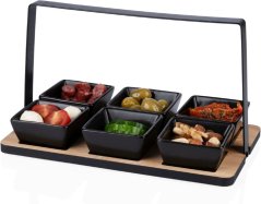 Podnos servírovací sada na tapas a pochutiny Podnos servírovací sada na tapas a pochutiny
