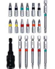 Set de biți 19 buc Torx, Hex, PZ, PH, S HARDEN