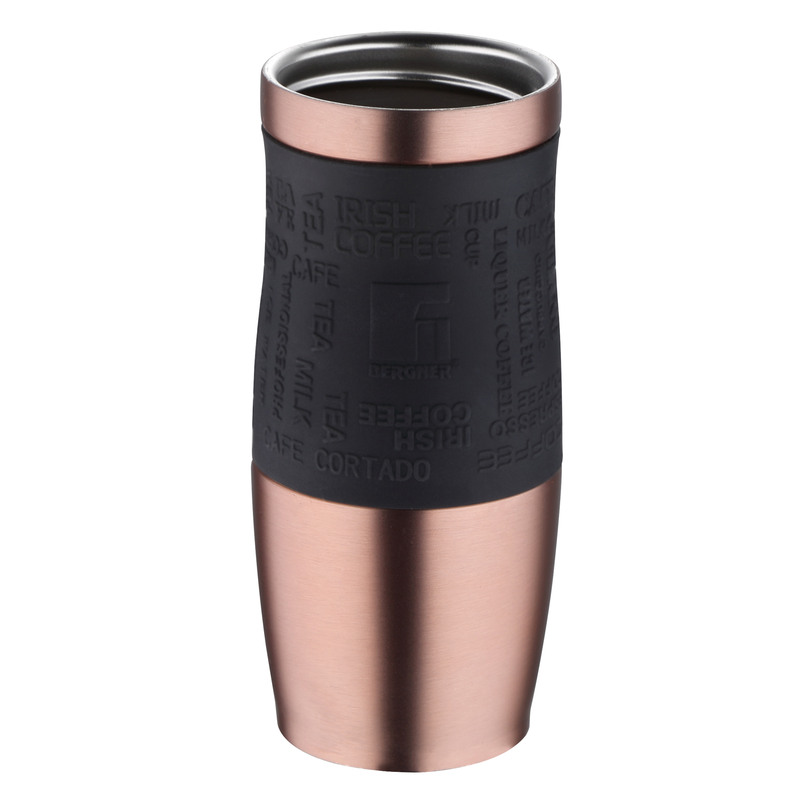 Termohrnček s protišmykovým úchopom 400 ml rosegold