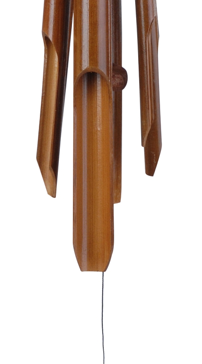 Záhradná dekorácia zvonkohra / vtáčia búdka bambus