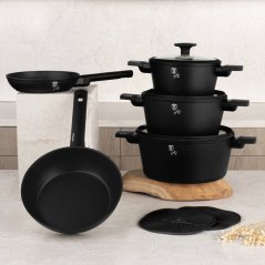 Sada nádobí s titanovým povrchem 10 ks Matte Black Collection