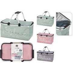 Chladicí košík 48 x 28 x 24 cm růžová