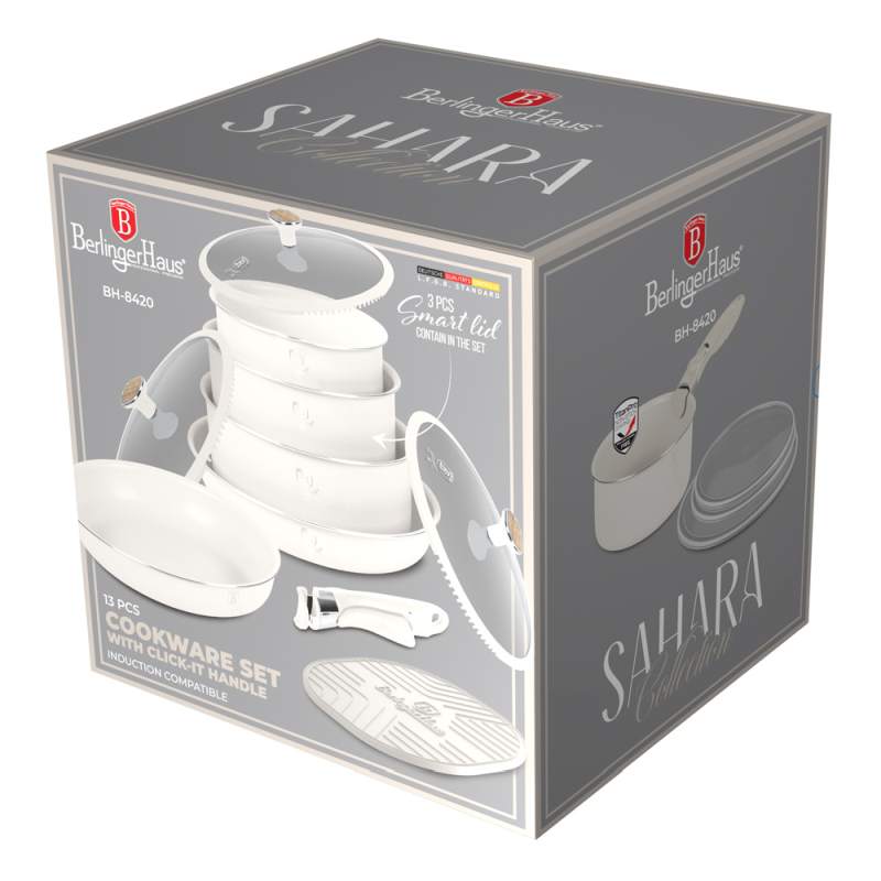 Sada nádobí s titanovým povrchem 13 ks Sahara Nordic Collection