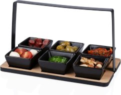 Podnos servírovací sada na tapas a pochutiny Podnos servírovací sada na tapas a pochutiny