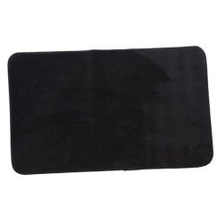 Alfombrilla de baño 75 x 45 cm negra