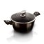 Kastrol s mramorovým povrchem 24 cm Shiny Black Collection 2 poklice