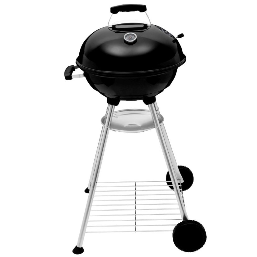 Gril na dřevěné uhlí kulatý