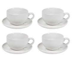 Sada hrnků na cappuccino s podšálky 8 ks 250 ml Sada hrnků na cappuccino s podšálky 8 ks 250 ml