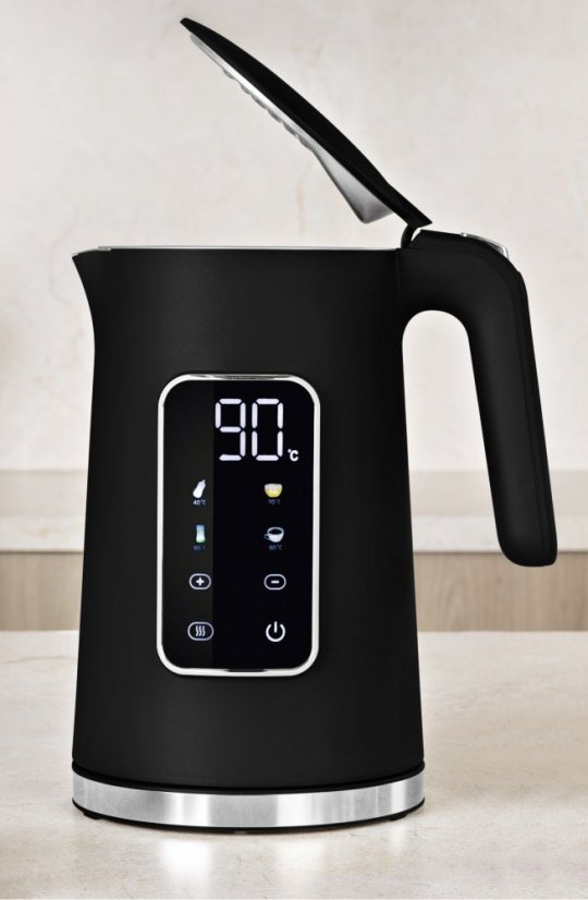 Rychlovarná konvice s regulací teploty digitální 1,7 l Matte Black Collection