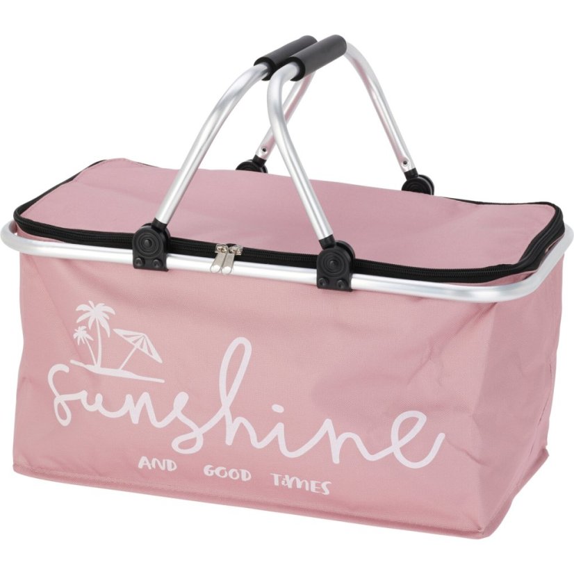 Chladicí košík 48 x 28 x 24 cm růžová