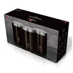 Dóza na potraviny sada 3 ks Shiny Black Collection