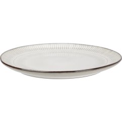 Talíř mělký  sada 6 ks 27 cm šedá kamenina