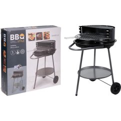 Gril na drevené uhlie na kolieskach 51 cm