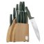 Sada nožů se stojanem BAMBOO 10 ks Matte Green Collection