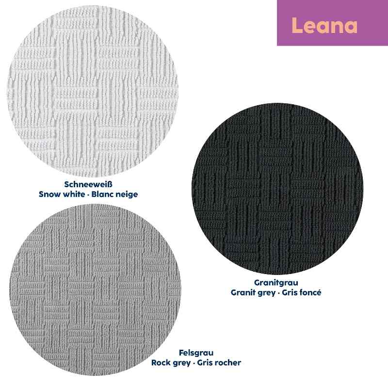 Kúpeľňová predložka Leana 80x50 cm bavlna žula šedá