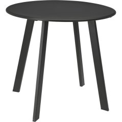 Masă rotundă de grădină din metal, 50 x 45 cm, gri închis