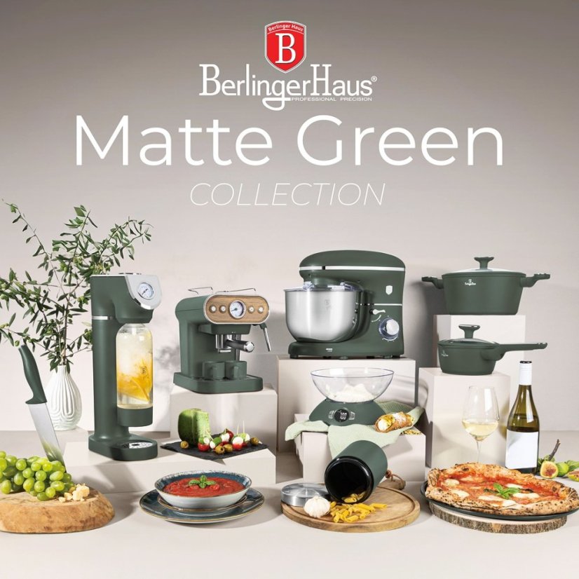 Výrobník sody SODABAR + 2 lahve Matte Green Collection