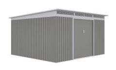 Zahradní domek G21 GRAH 1132 - 340 x 333 cm, metalický šedý 