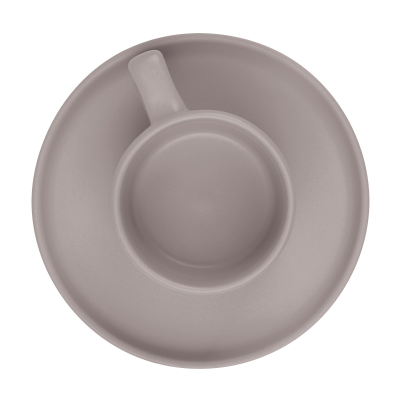 Sada hrnků na espresso s podšálkem 8 ks 100 ml Taupe Collection